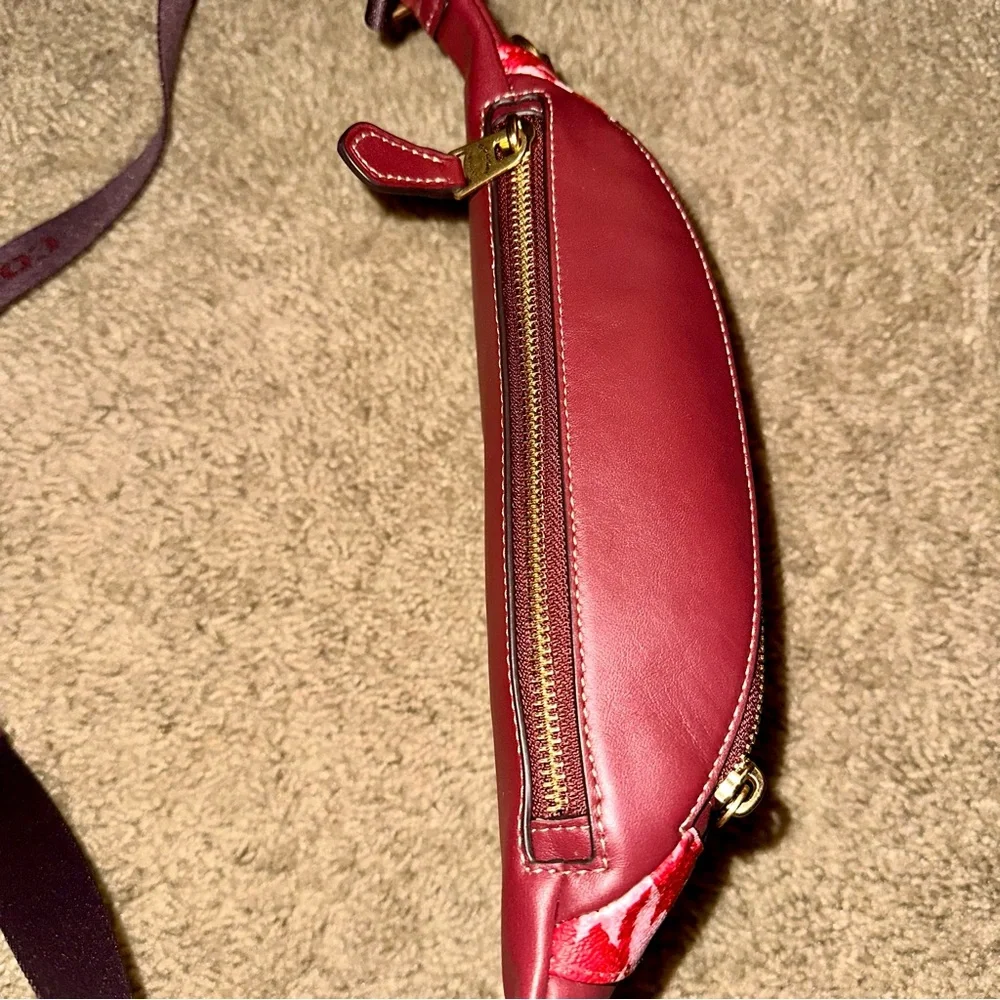 COACH Leather Warren Bag - Houndstooth Print